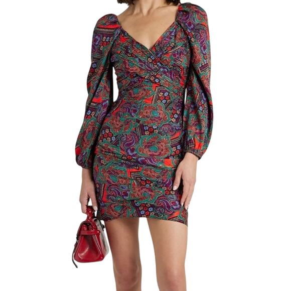 Veronica Beard Dresses & Skirts - Veronica Beard Dress Bellino Paisley silk blend minidress long sleeve size 4